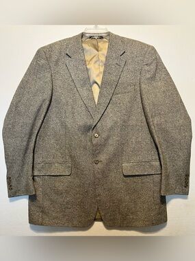 Meeting Street all Silk 42L Gray Tweed Sport Coat